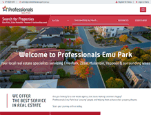 Tablet Screenshot of professionalsemupark.com.au